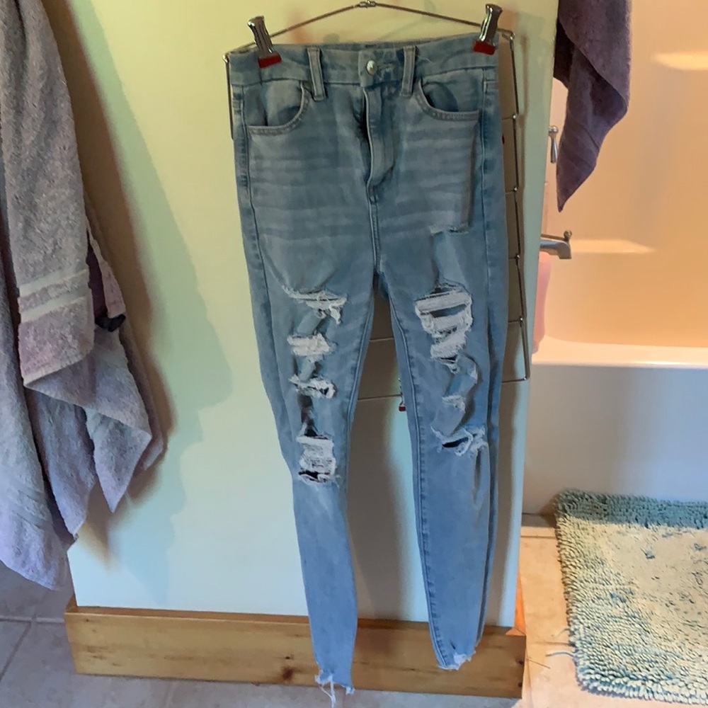 American Eagle curvy highest rise jeans